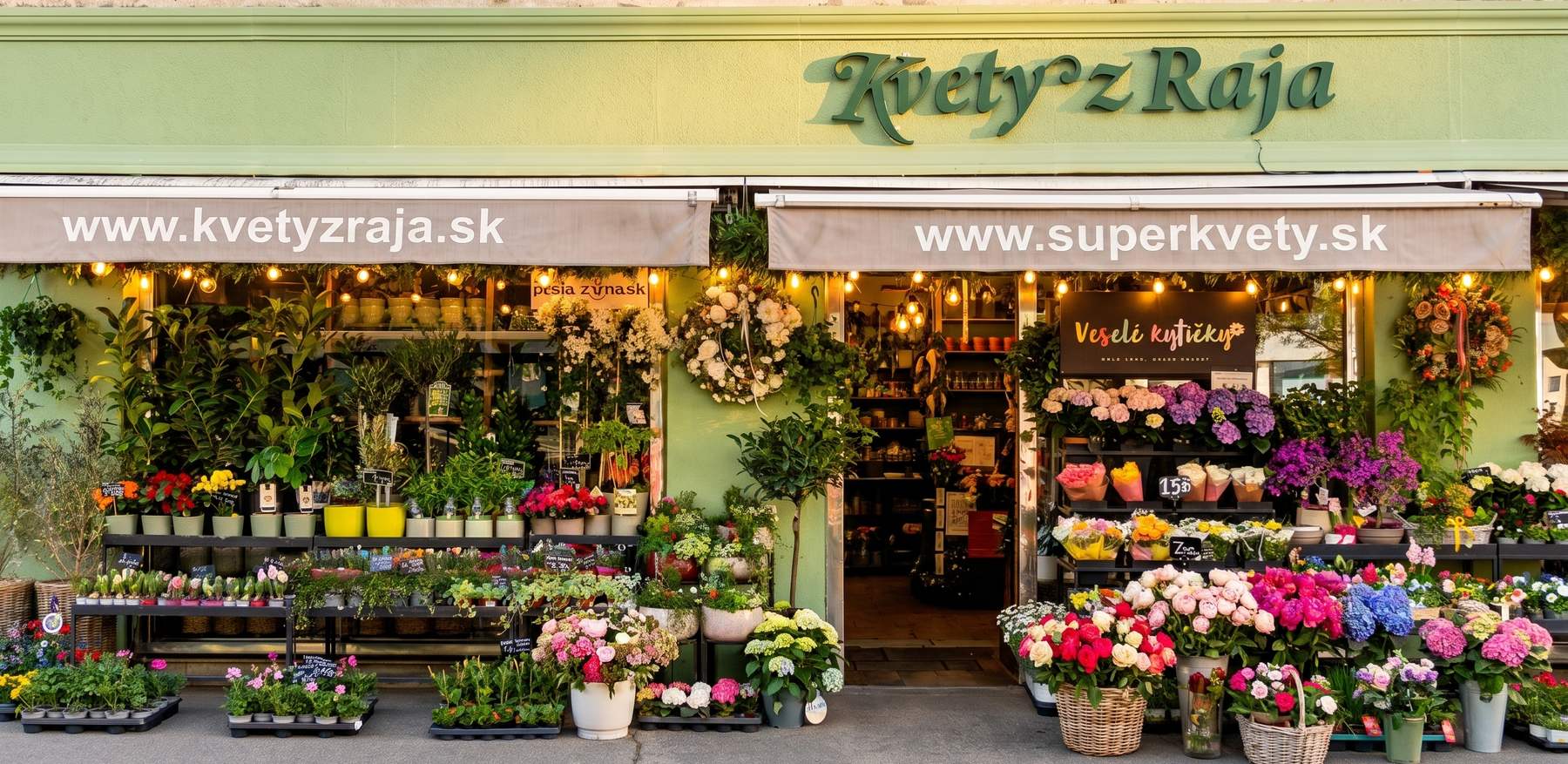 Kvety z Raja (predtým FANY FLORA) – predajňa na Špitálskej 37 v centre Bratislavy